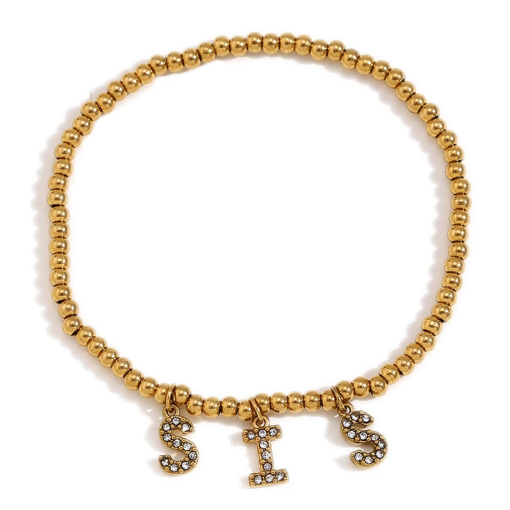 18K Gold Plated Family Bracelets