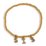 18K Gold Plated Family Bracelets