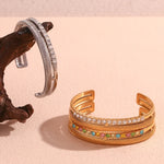 Colorful Rhinestone Cuff Bracelets