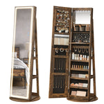 Luxurious LED Mirror Jewelry Cabinet