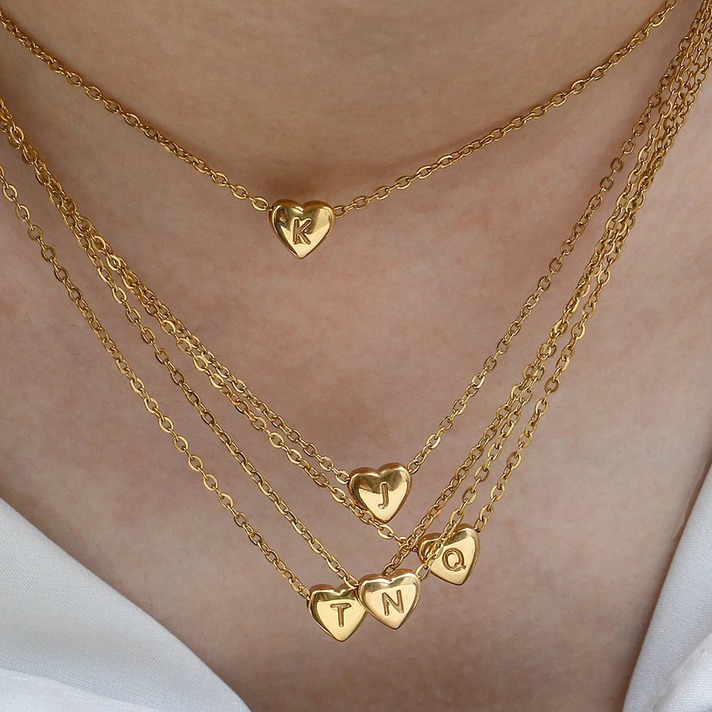 Minimalist Initial Love Necklace