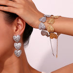 Heart Pattern 18K Gold Plated Set