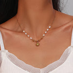 Freshwater Pearl Gold Necklace