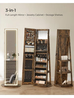 Luxurious LED Mirror Jewelry Cabinet
