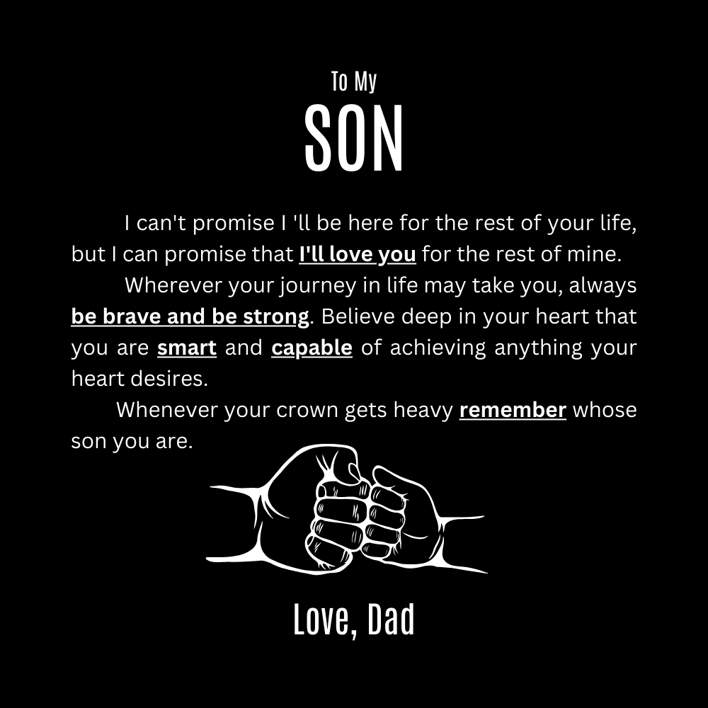 Men's Cross Bracelet | To My Son
