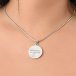 Luxury Graphic Circle Necklace | Nevertheless, She Persisted