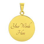 Luxury Graphic Circle Necklace | Nevertheless, She Persisted