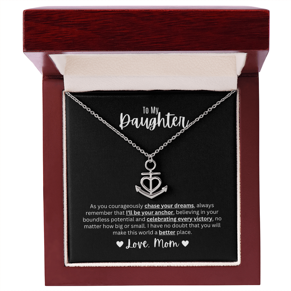 Anchor Pendant Necklace | To My Daughter