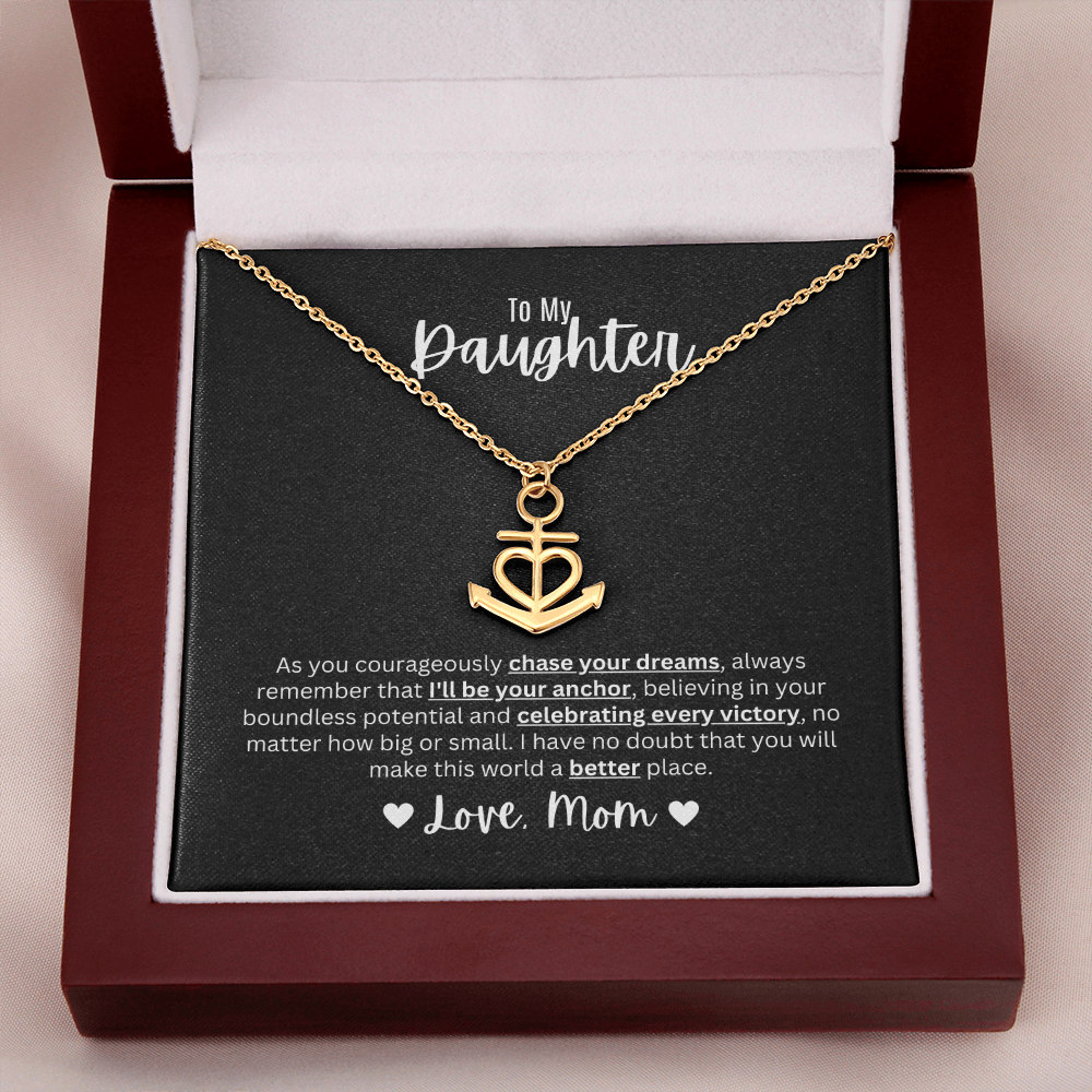 Anchor Pendant Necklace | To My Daughter