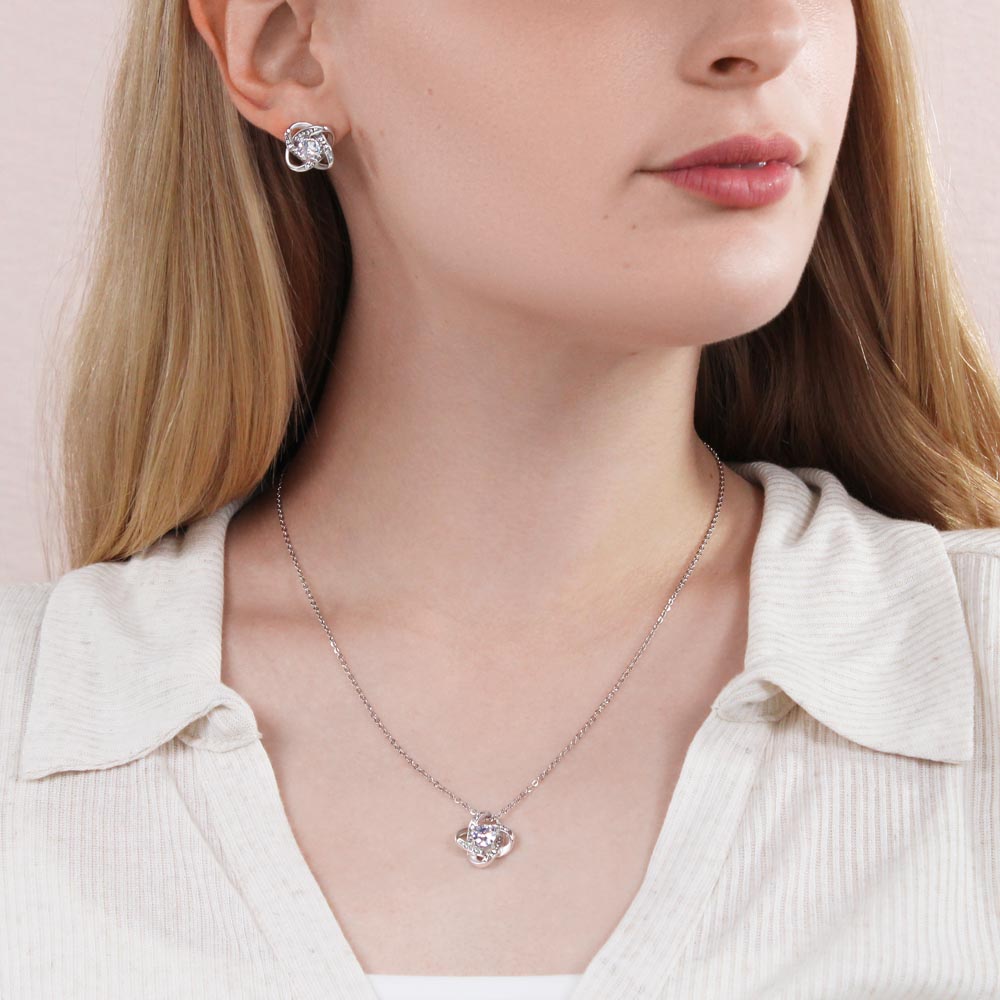 Love Knot Necklace & Earring Set | Love, Your Husband