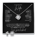 Love Knot Necklace & Earring Set | Love, Your Husband