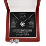 Love Knot Necklace & Earring Set | Love, Your Husband