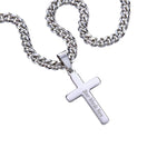 Cuban Link Chain with Engraved Artisan Cross | To My Son