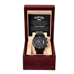 Black Chronograph Watch | To My Dad