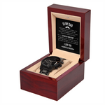 Black Chronograph Watch | To My Dad