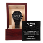 Black Chronograph Watch | To My Dad