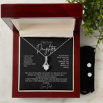 Alluring Beauty Necklace & Earring Set | To My Beautiful Daughter