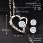 Forever Love Necklace & Earring Set | To My Wife