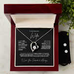 Forever Love Necklace & Earring Set | To My Wife