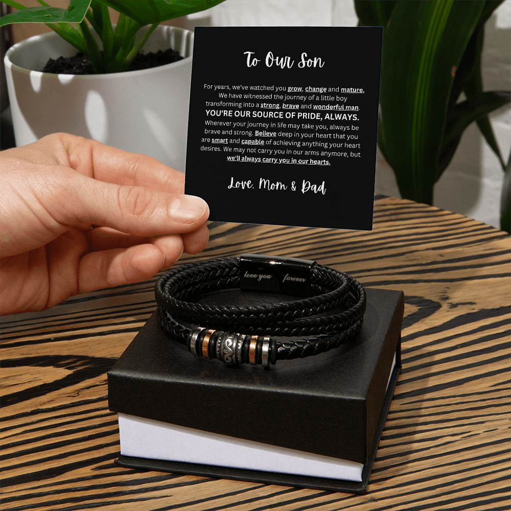 Love You Forever Bracelet | To Our Son