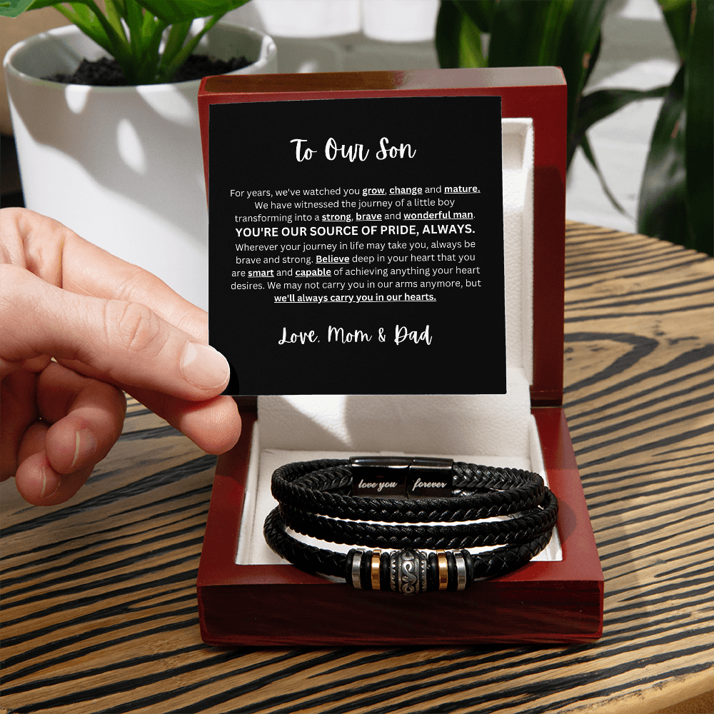 Love You Forever Bracelet | To Our Son