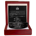 Men's Cross Bracelet | To My Son