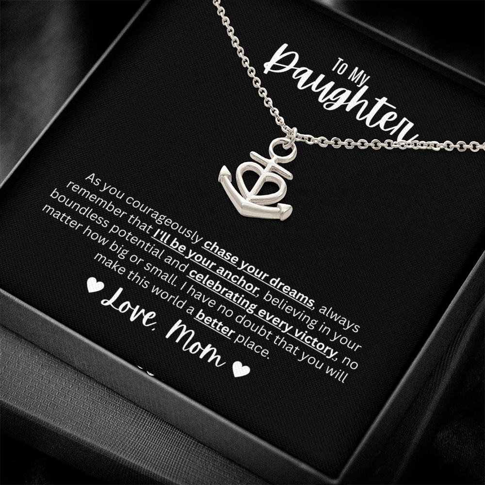 Anchor Pendant Necklace | To My Daughter