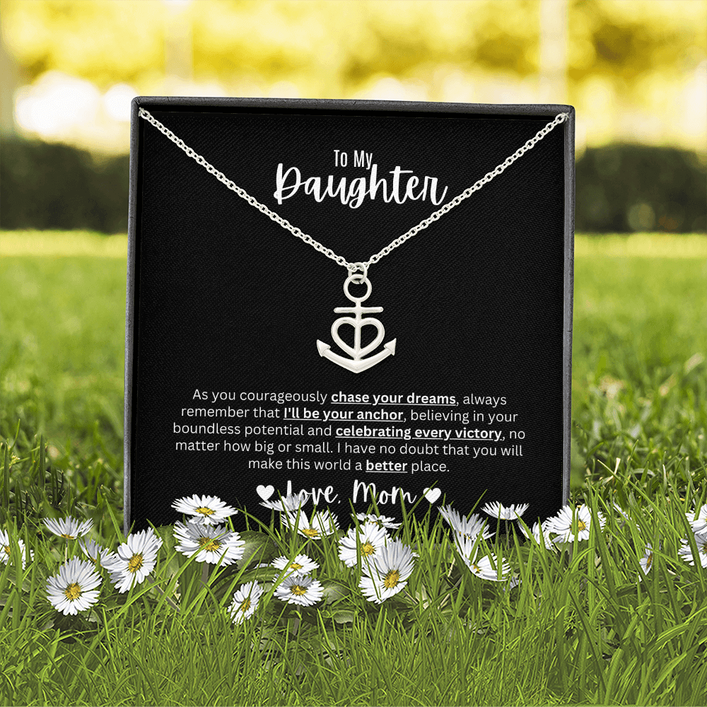 Anchor Pendant Necklace | To My Daughter