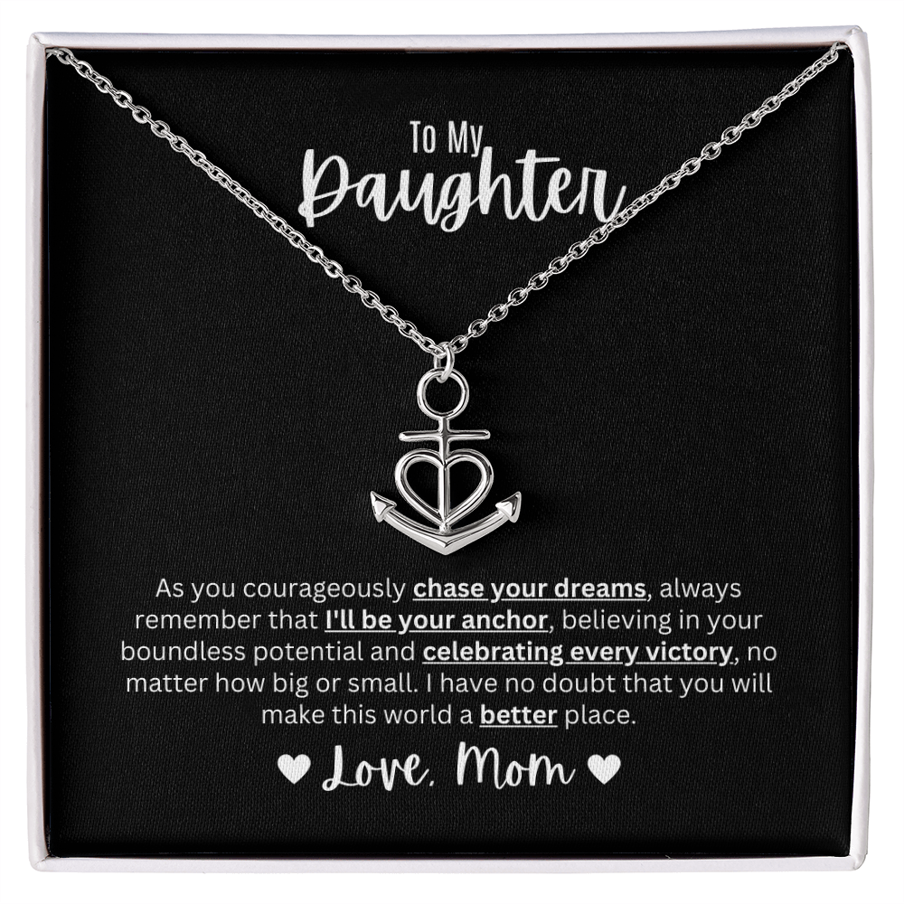 Anchor Pendant Necklace | To My Daughter