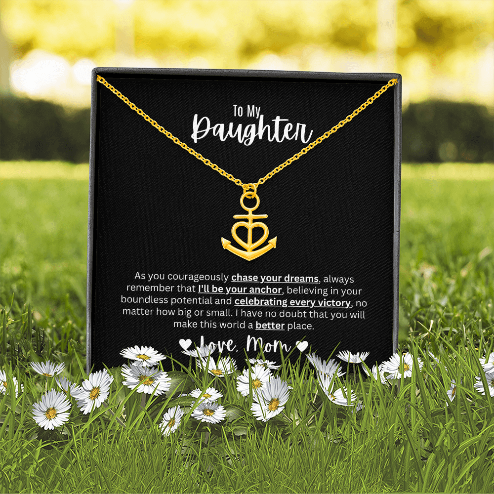 Anchor Pendant Necklace | To My Daughter