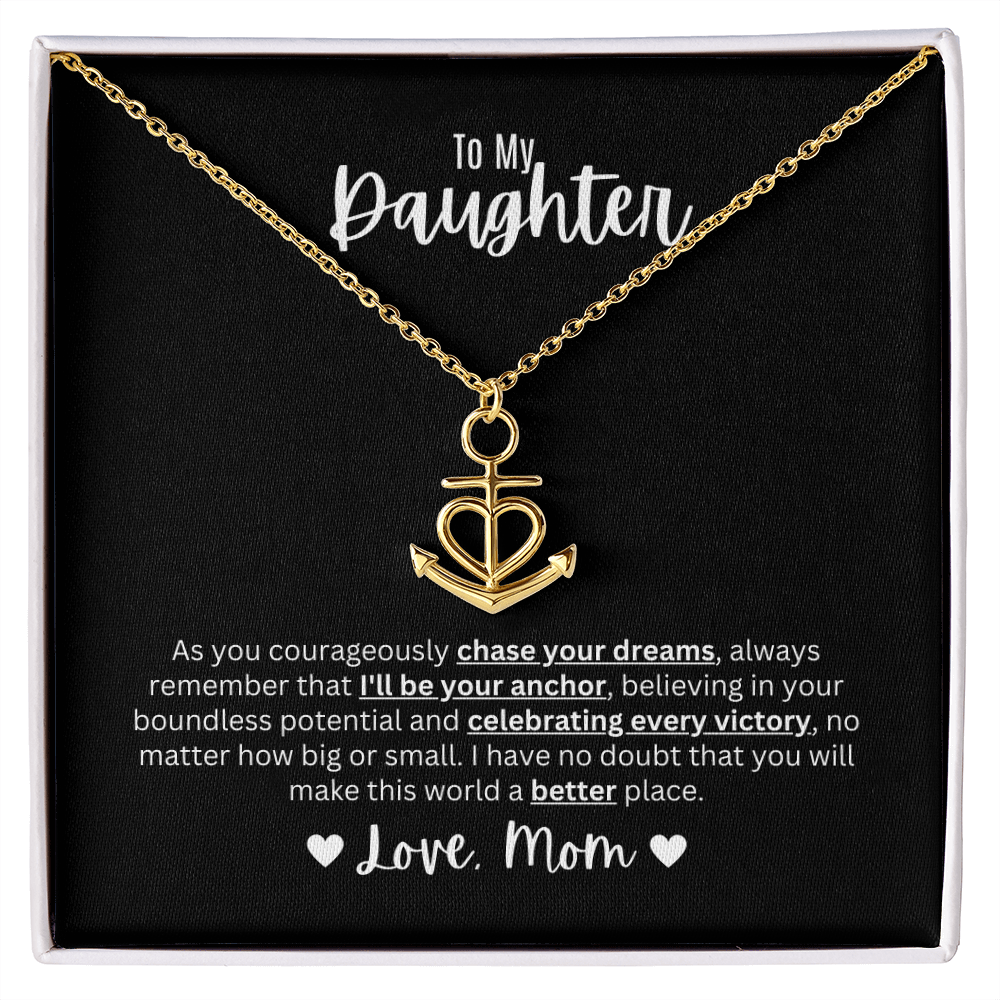 Anchor Pendant Necklace | To My Daughter