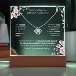 Keepsake Acrylic & Love Knot Necklace | Secrets