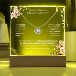 Keepsake Acrylic & Love Knot Necklace | Secrets