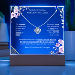 Keepsake Acrylic & Love Knot Necklace | Secrets