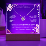 Keepsake Acrylic & Love Knot Necklace | Secrets