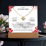 Keepsake Acrylic & Love Knot Necklace | Future Wife