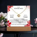 Keepsake Acrylic & Love Knot Necklace | Future Wife