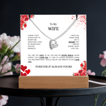 Keepsake Acrylic & Forever Love Necklace | To My Wife