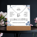 Keepsake Acrylic & Forever Love Necklace | To My Wife