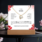 Keepsake Acrylic & Forever Love Necklace | To My Wife