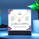 Keepsake Acrylic & Forever Love Necklace | To My Wife