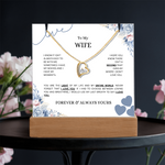 Keepsake Acrylic & Forever Love Necklace | To My Wife