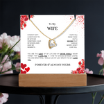 Keepsake Acrylic & Forever Love Necklace | To My Wife